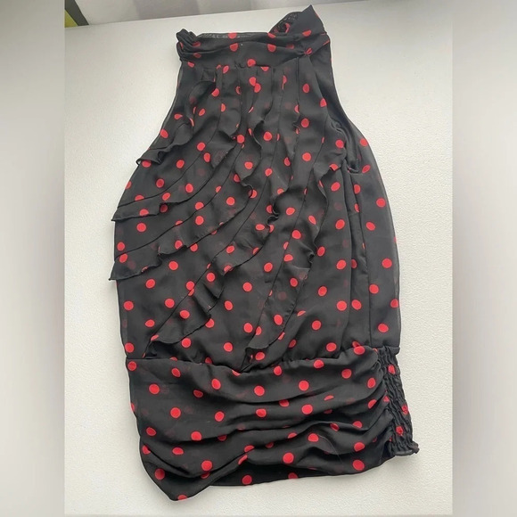 Women’s small Maurice’s dressy high neck with tie sleeveless shirt - Picture 1 of 4